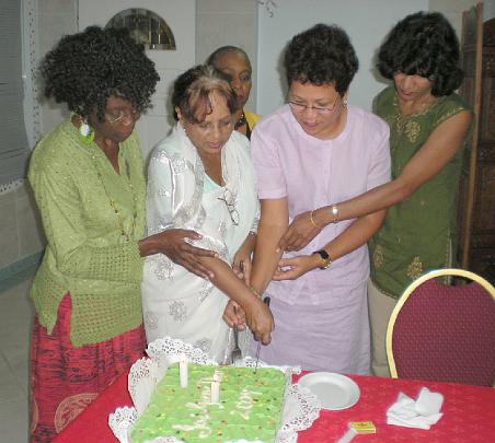 53 trinidad.jpg - Trinidad and Tobago: The first GMDO course was held in the country. Everyone had blissful experiences and enjoyed the softness of being  with ladies. They said, ?Daily, we are thankful to our beloved Maharishi for giving us Total Knowledge & the very select medium of the GMDO through which to transmit this precious gift of infinite bliss & wisdom to all mothers & families in Trinidad and Tobago.?